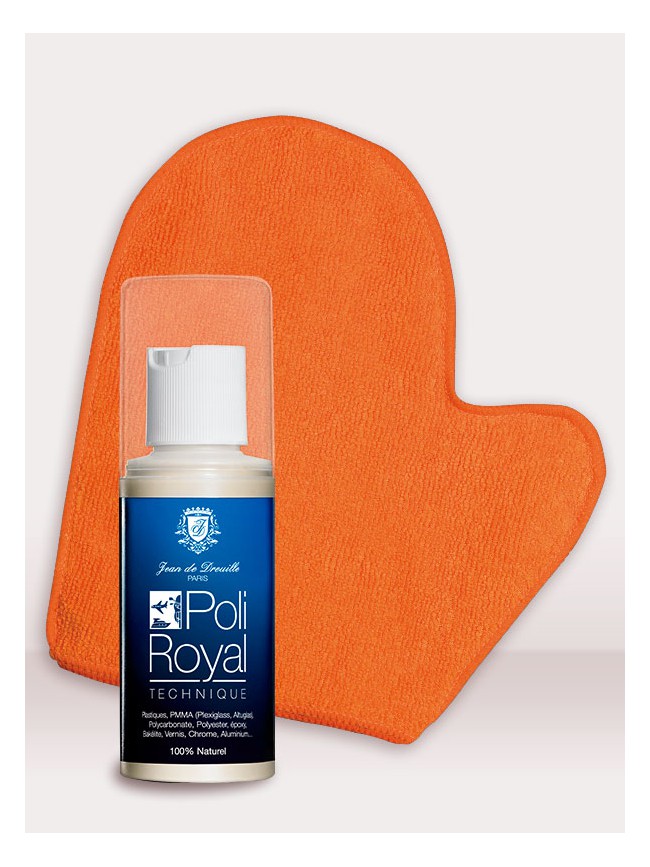 Poli Royal Technique KIT 100ml Gant microfibre GM